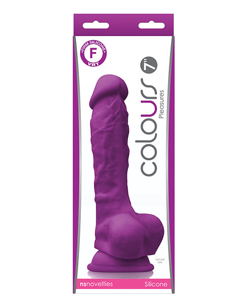 Colours Silicone Dong Realistic Molded Balls Suction Cup Base for Hands-Free Pleasure