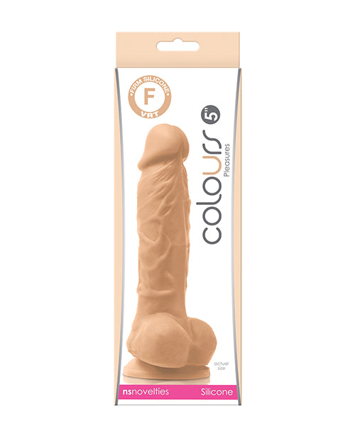 Colours Dildo Realistic Silicone Satin Texture Suction Cup Base for Hands-Free Pleasure