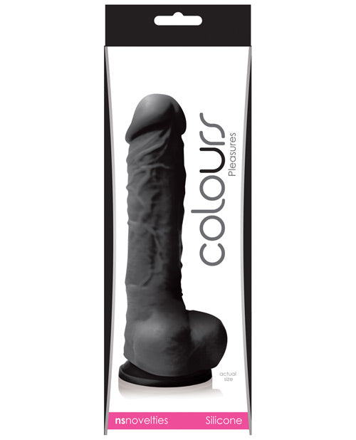 Colours Dildo Realistic Molded Silicone Satin Texture with Suction Cup for Hands-Free Pleasure