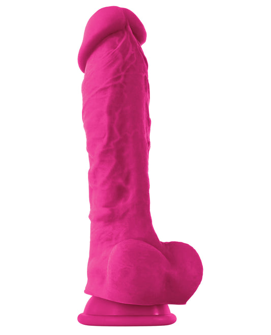 Colours Pleasures 8-Inch Pink Silicone Dildo with Suction Cup