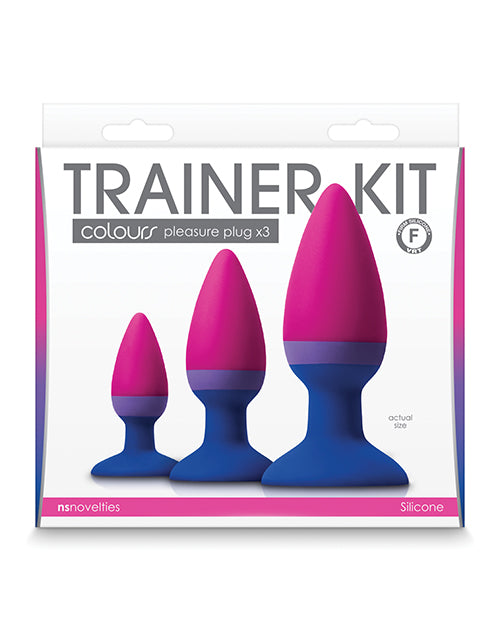 Colours Anal Trainer Kit with Multicolor Silicone Plugs and Graduated Tapered Design for Comfortable Training