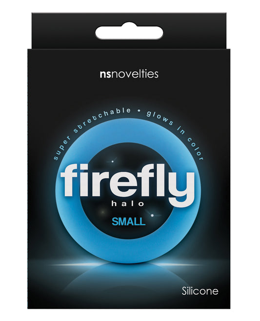 Firefly penis enhancement ring blue silicone glow-in-the-dark stretchy design for improved stamina and comfort