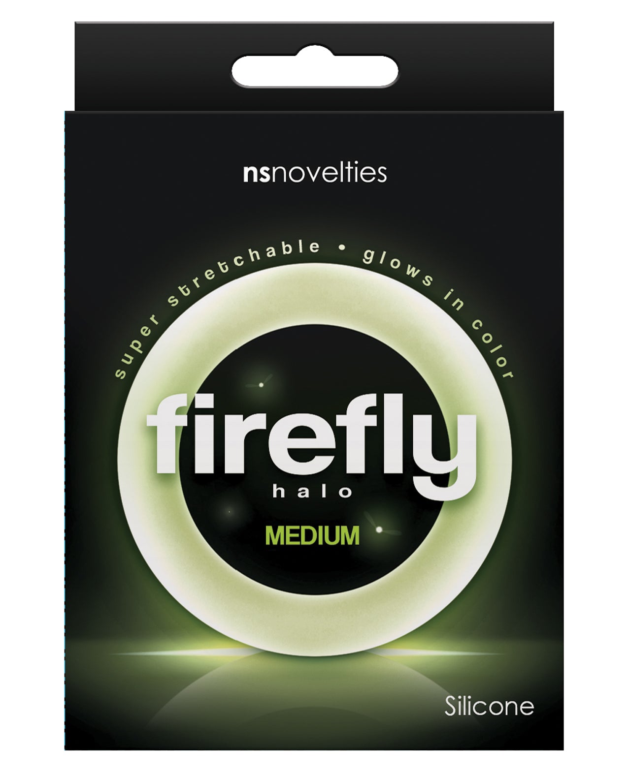 Firefly Cock Ring Medium Glow-in-the-Dark Silicone Comfortable Fit for Penis Enhancement
