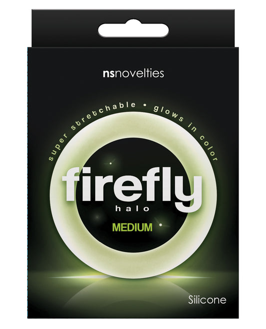 Firefly Cock Ring Medium Glow-in-the-Dark Silicone Comfortable Fit for Penis Enhancement