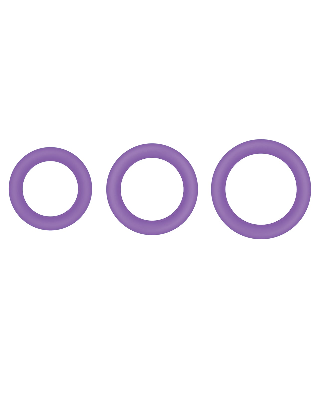 Firefly Halo Medium Cockring - Purple Glow-in-the-Dark Silicone Ring