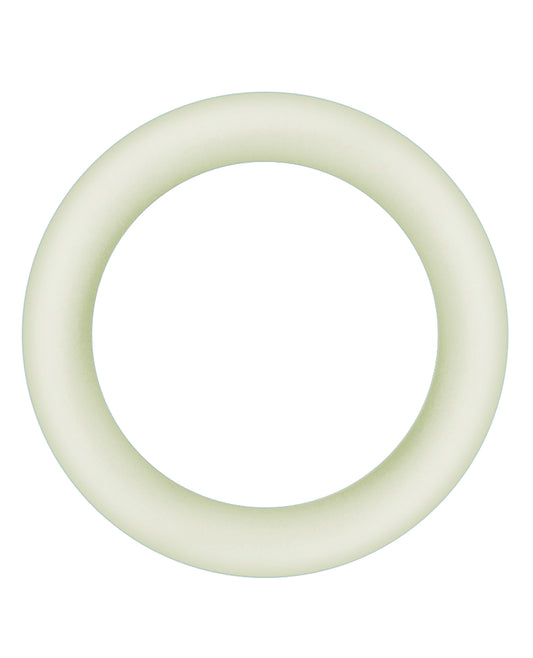 Firefly Halo Large Glow-in-the-Dark Silicone Cock Ring - Clear
