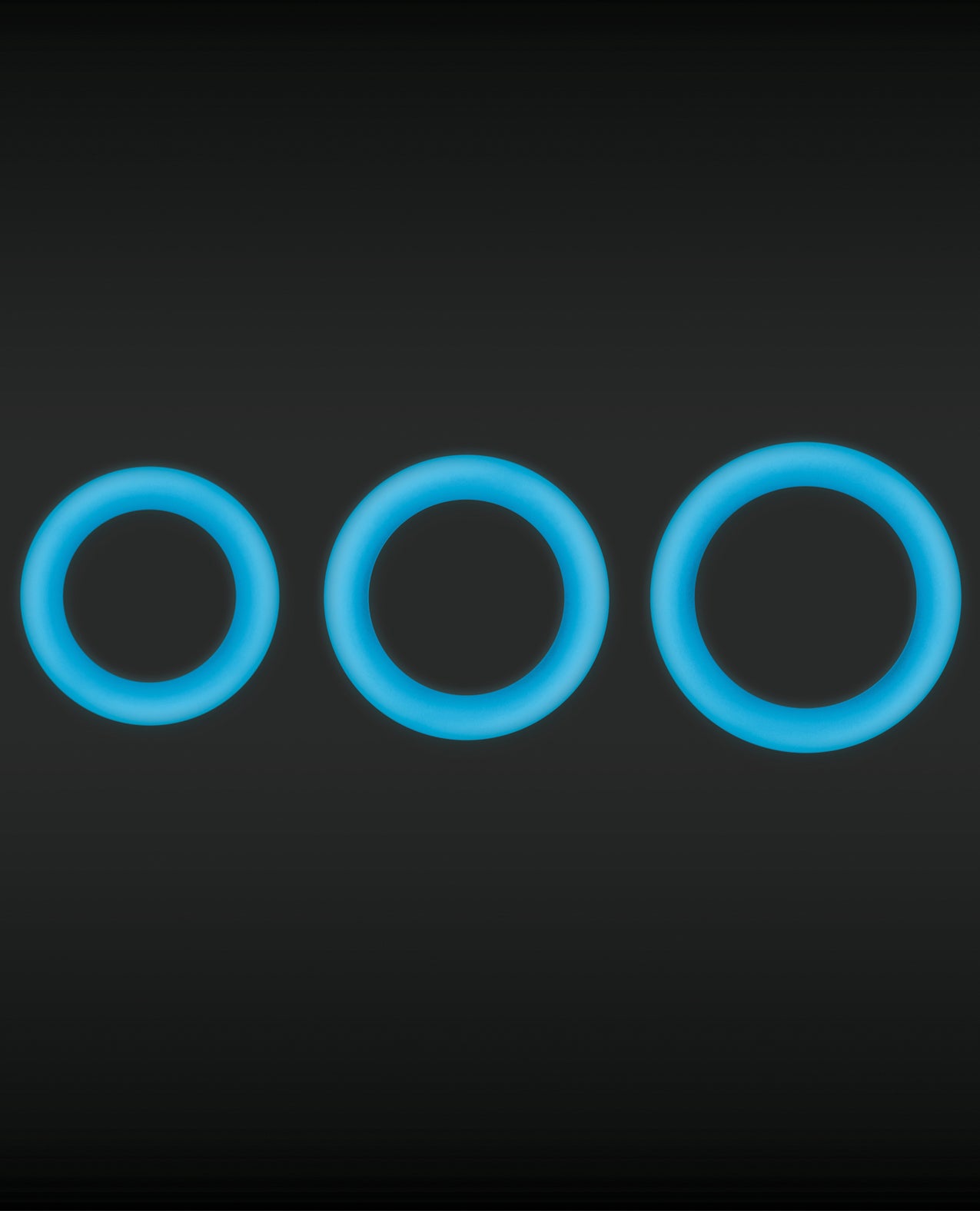 Firefly Halo Glow-in-the-Dark Large Silicone Cock Ring – Blue