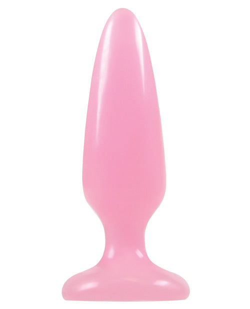Firefly Pleasure Plug Small Pink – Glow-in-the-Dark Beginner Anal Plug