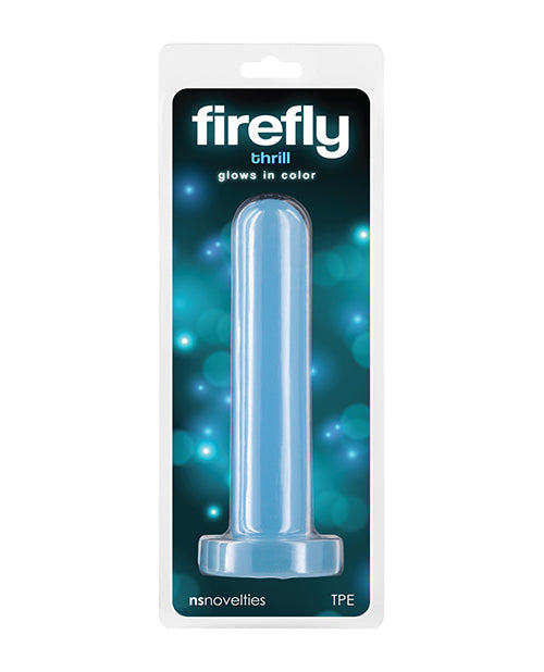Firefly Small Dildo Glow-in-the-Dark Blue with Suction Cup for Versatile Nighttime Play