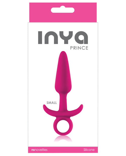 Inya Anal Plug Small Pink Silky Smooth Silicone Tapered Shape for Comfortable Beginner Use