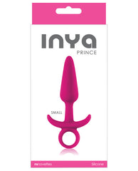 Inya Anal Plug Small Pink Silky Smooth Silicone Tapered Shape for Comfortable Beginner Use