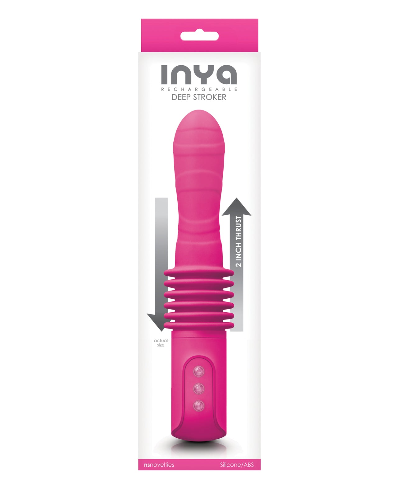 Inya Vibrator Deep Stroker Long-Range Thrusting Rechargeable for Intense Stimulation