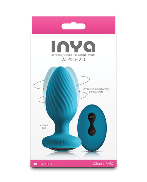 Inya Anal Plug Gyrating Vibrating Remote Control Water-Resistant for Premium Anal Stimulation