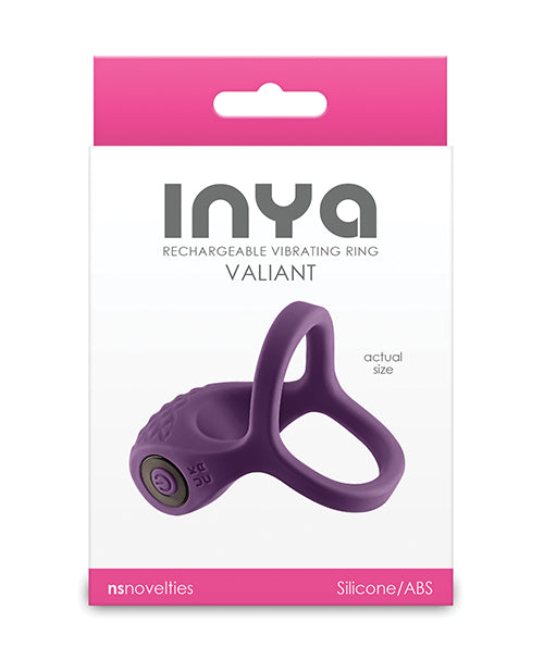 Inya Cock & Ball Ring Rechargeable Vibrating Adjustable Silicone for Enhanced Intimacy