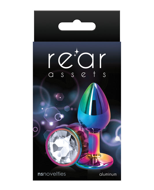 Rear Assets Anal Plug Chrome-Plated Lightweight Aluminum Multicolor Design for Visual and Sensual Excitement