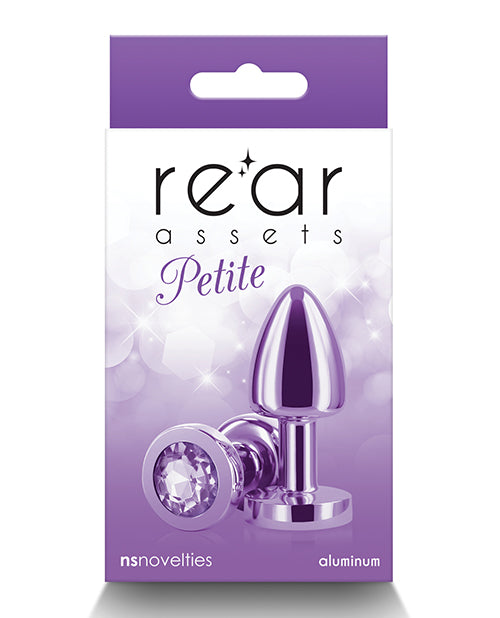 Rear Assets Anal Plug Lightweight Chrome-Plated Petite Purple for Comfortable and Stylish Sensual Play