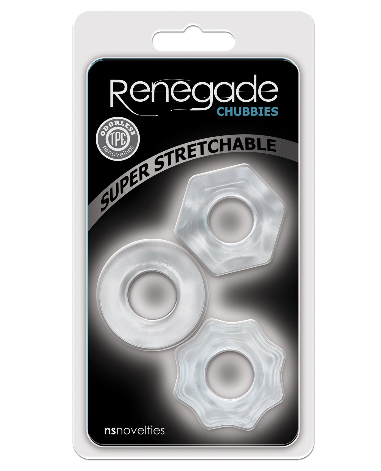 Renegade Penis Enhancement Rings Super-Stretchy Odorless TPE Set for Climax Control and Prolonged Pleasure