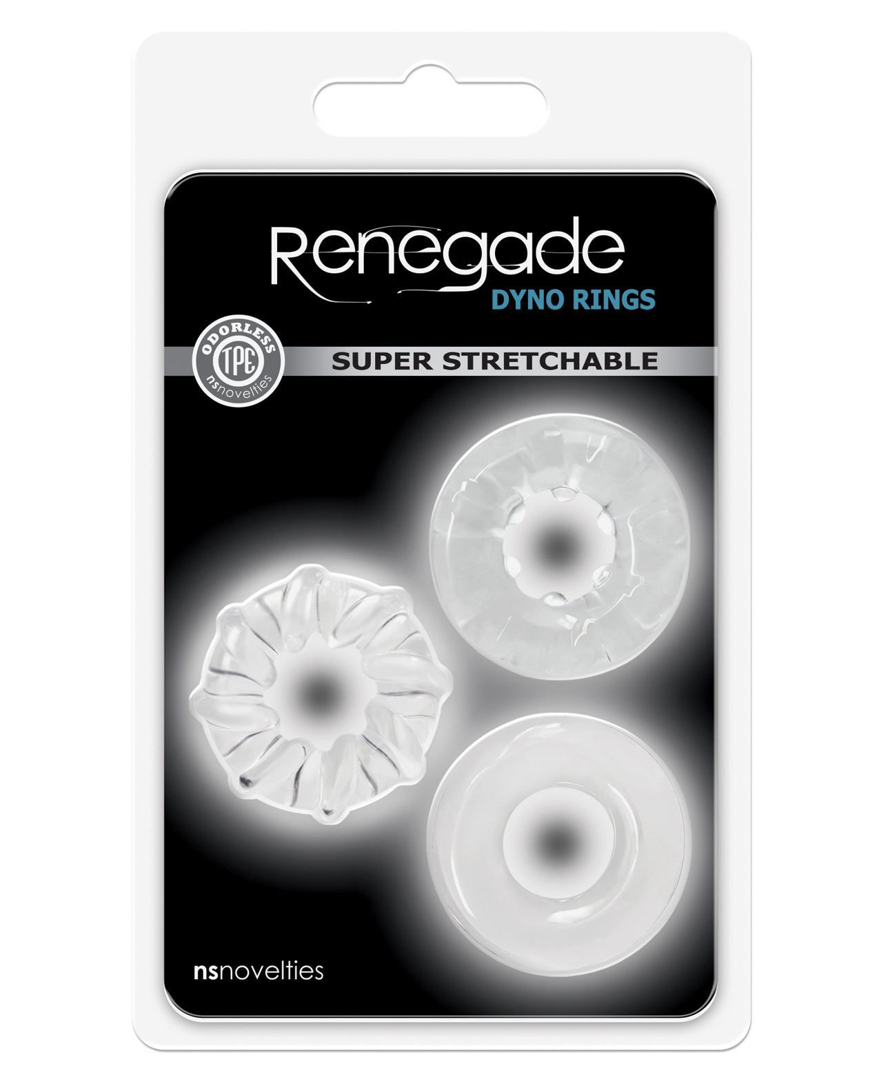 Renegade Penis Enhancement Rings Ultra-Stretchy Odorless TPE for Versatile Comfort and Support