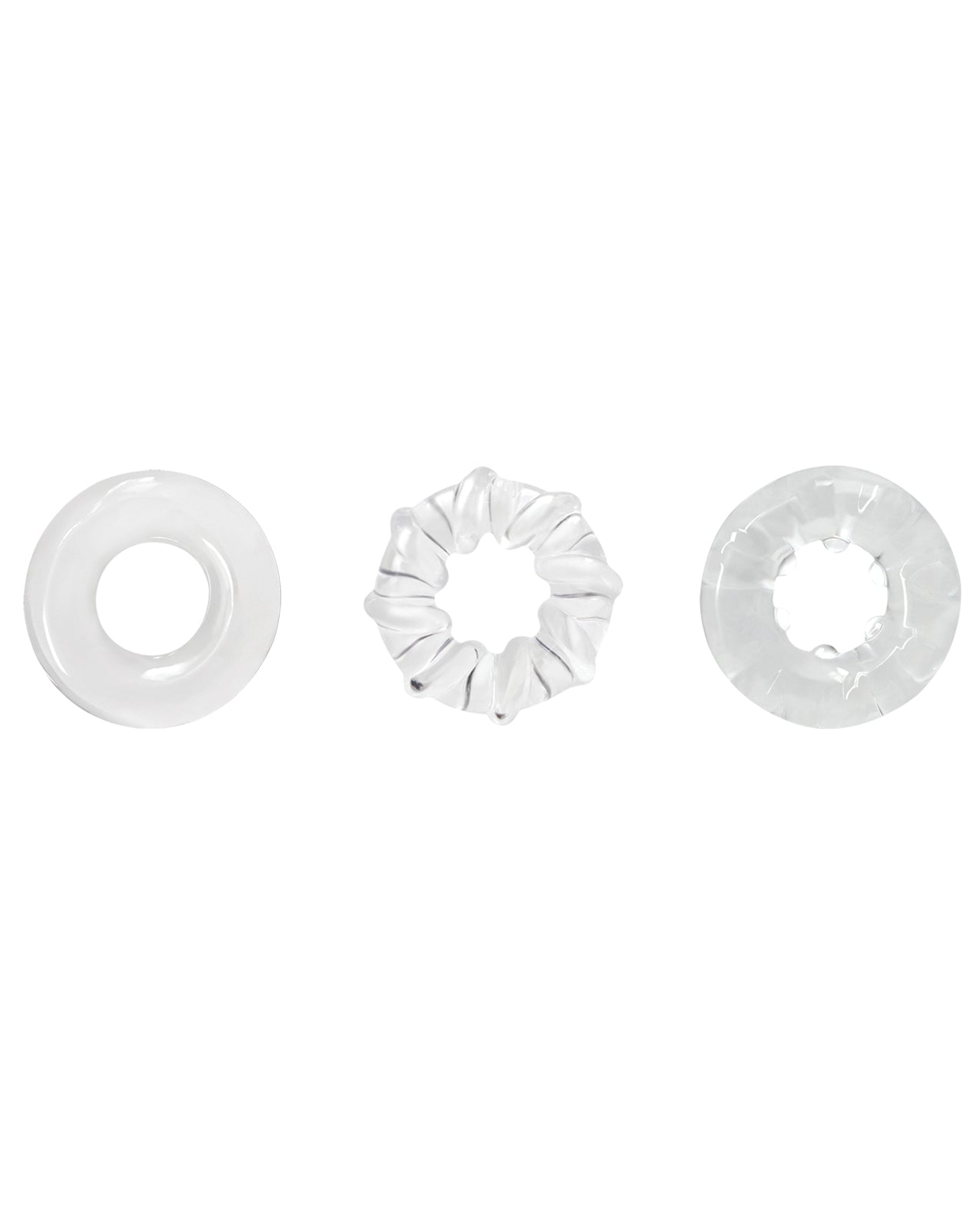 Renegade Dyno Rings Clear Ultra-Stretchy Penis Rings Set