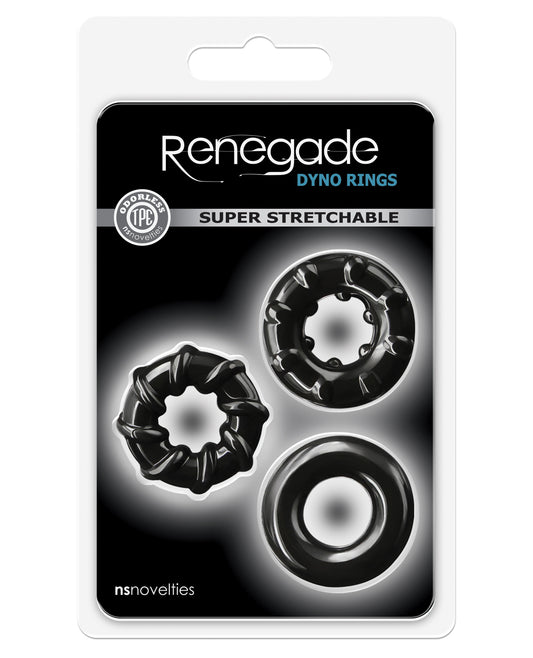 Renegade Penis Enhancement Ring Super Stretchy Odorless Black Performance for Enhanced Sensation