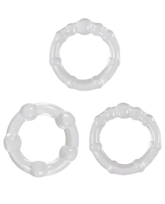 Renegade Intensity Rings - Clear Set of 3 Penis Enhancement Rings