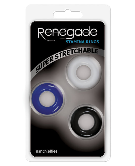 Renegade Penis Enhancement Stamina Rings Stretchable Body-Safe TPE for Prolonged Performance