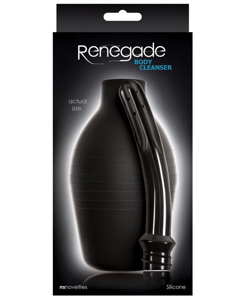 Renegade Anal Hygiene Body Cleanser with Squeezable Bulb and Flexible Nozzle for Safe Personal Use