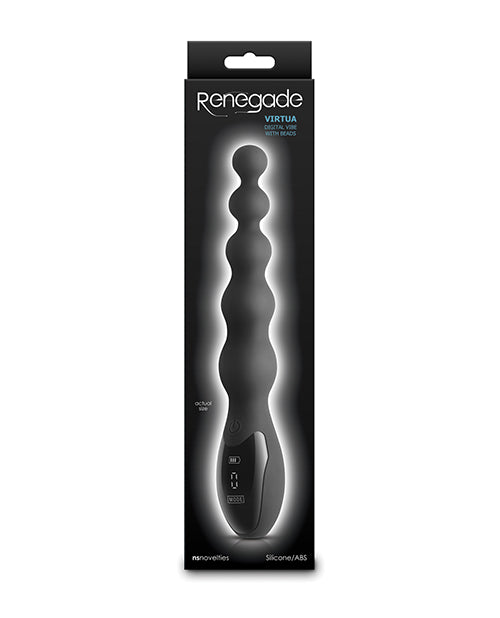 Renegade Anal Vibrator Digital Display Graduated Beads Water-Resistant for Pleasurable Anal Stimulation
