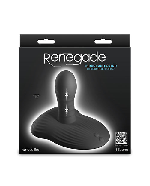 Renegade Vibrator Thrusting Grinder Pad with Suction and App Control for Hands-Free Stimulation