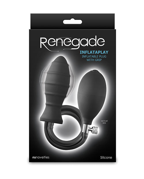 Renegade Inflatable Anal Plug with Rigid Core and Quick Release for Personalized Anal Stimulation