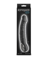 Renegade Rimmer Vibrating Dong w/Handle - Black