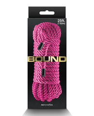 Bound Bondage Rope Soft Pink 25-Foot Non-Chafing Design for Comfortable Bedroom Restraint