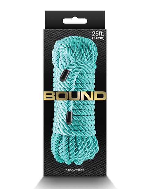 Bound Bondage Rope Green Soft Polyester 25 Feet for Comfortable Restraint and Play