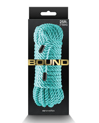 Bound Bondage Rope Green Soft Polyester 25 Feet for Comfortable Restraint and Play