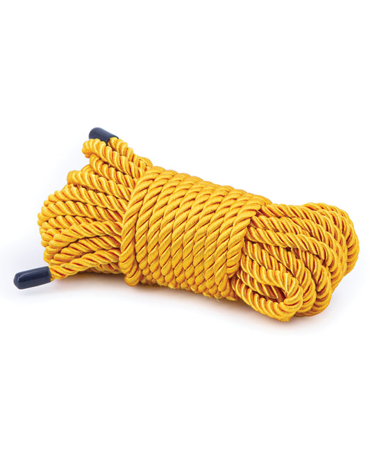 Bondage Couture Bondage Rope Gold 25ft with Nickel-Free Hardware for Versatile Restraint Play