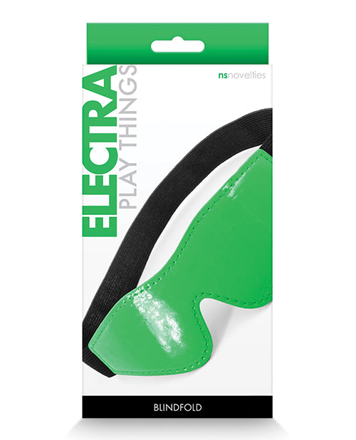 Electra Bondage Blindfolds Green Neoprene Lined Adjustable Fit for Sensory Play and Comfort