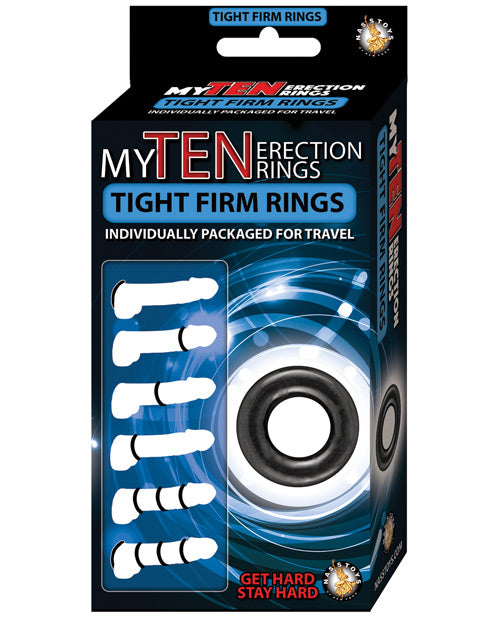 Nasstoys Penis Enhancement Firm Erection Rings Set Snug Fit for Lasting Pleasure