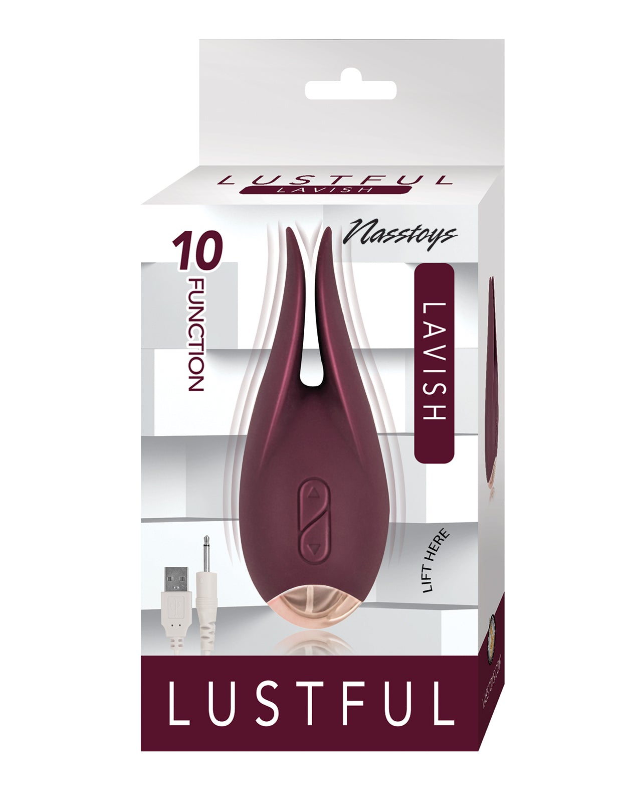 Lustful Vibrator Dual Motor 10-Function Waterproof Silicone for Enhanced Personal Pleasure