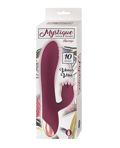 Mystique Vibrator Dual Motor Silicone Flexible Flicking Petal Design for G-spot and External Stimulation