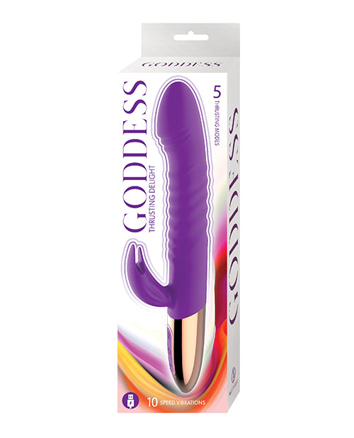 Goddess Vibrator Dual Stimulating Rechargeable Thrusting Design for G-Spot and Prostate Pleasure