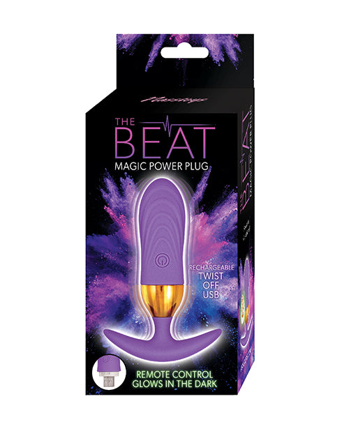 Nasstoys Anal Plug Remote-Controlled Glow-in-the-Dark Base Whisper-Quiet Motor for Discreet Pleasure