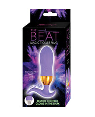 Nasstoys Vibrating Anal Plug with Textured Teasers and Glow Remote for Enhanced Stimulation