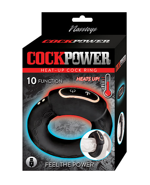 Nasstoys Penis Enhancement Heated Cock Ring with 10 Vibrating Functions for Intensified Stimulation