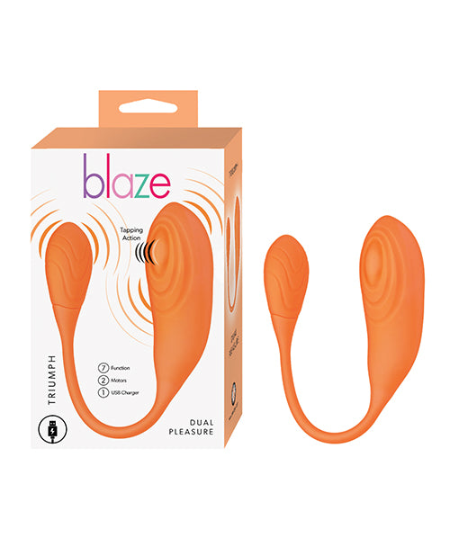 Blaze Vibrator 7 Tapping Functions Dual Motors Ergonomic Design for Enhanced Intimate Stimulation