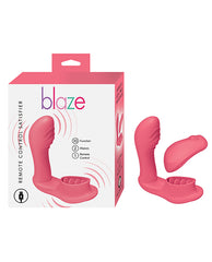 Blaze Vibrator Remote Control Dual Motors Textured Silicone for Enhanced Intimate Stimulation