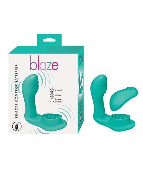 Blaze Vibrators Remote Control Dual-Motor Rabbit Vibrator with 10 Functions for Flexible Intimate Stimulation