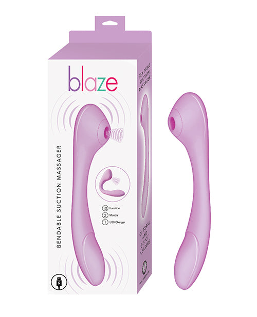 Blaze Stimulators Bendable Suction Massager with Dual Motors and USB Rechargeable Design for Versatile Intimate Stimulation