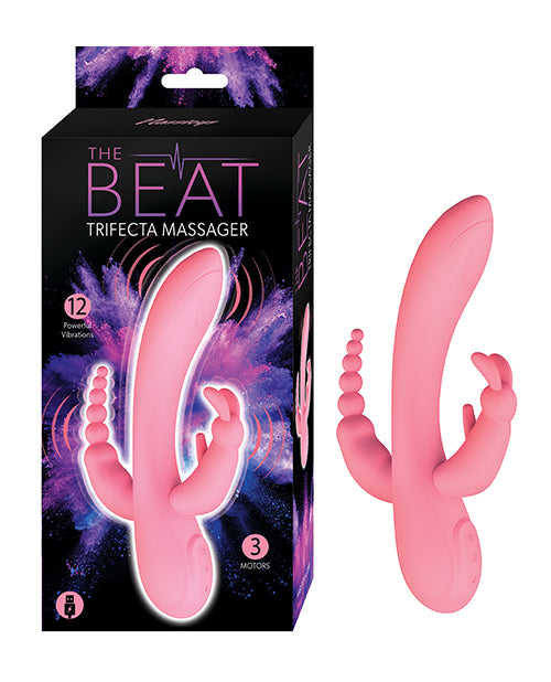 Nasstoys Vibrator Triple Motor Silicone Bunny and Beaded Stimulators for Multi-Zone Pleasure