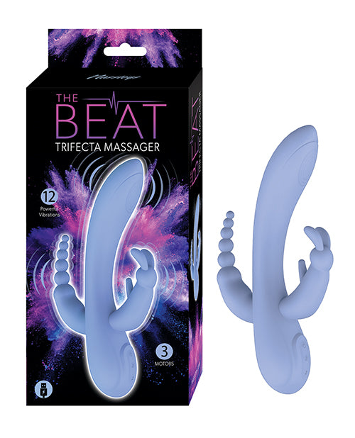 Nasstoys Vibrator Triple Motor Bunny Stimulator Curved Shaft for Multi-Zone Stimulation