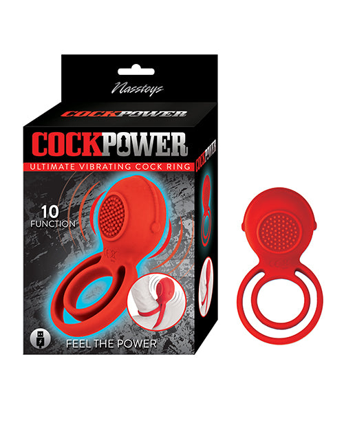 Nasstoys Penis Enhancement Vibrating Cock Ring with Dual Rings and Textured Stimulator for Intense Couples' Pleasure